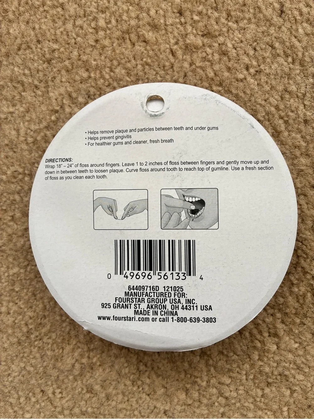 Berry & Watermelon Flavored Cat Dental Floss - Orange & White (2-Pack)